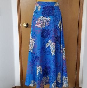 Long flowy floral skirt